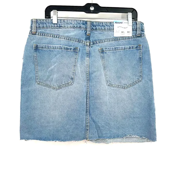 Abound size 33 NEW‎ with tags blue jean denim mini skirt - Image 2