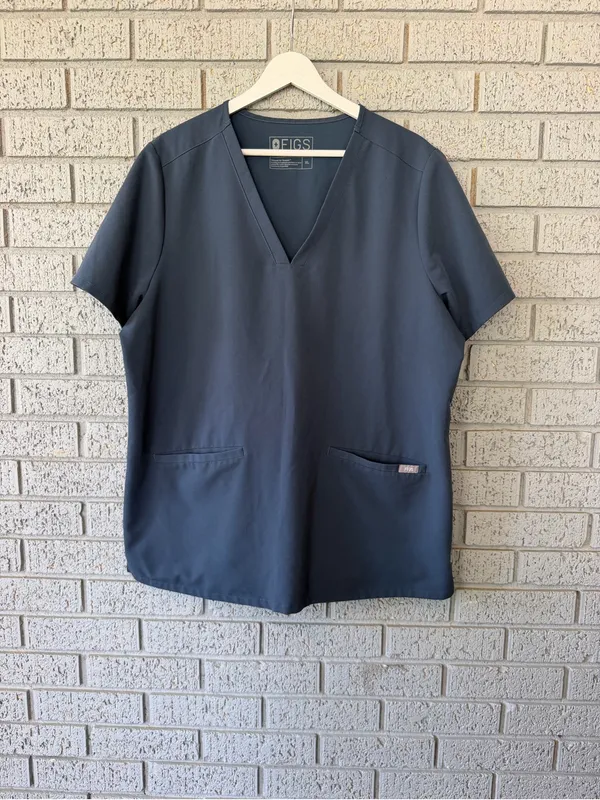 Figs Casma Scrub Top Dark Harbor Blue Size XL - Image 3