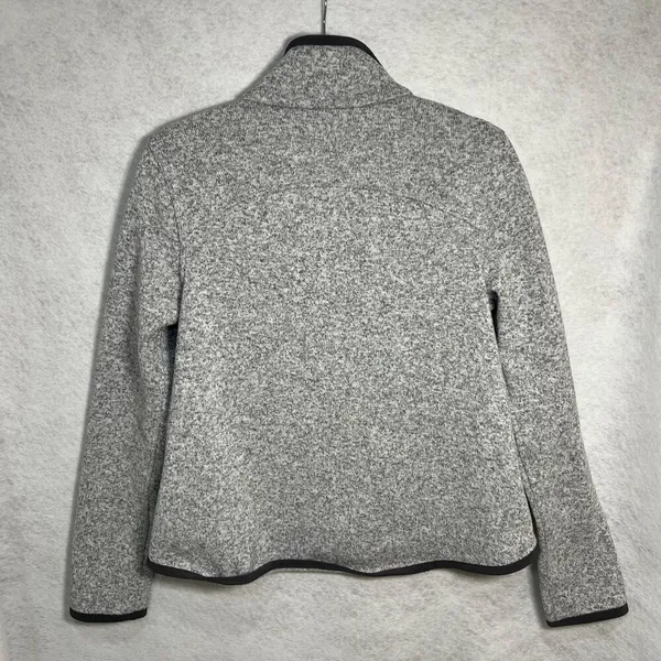 Lululemon Its Fleecing Cold Zip Up Jacket Heathered White Gray Women Size 6 EUC - Image 10
