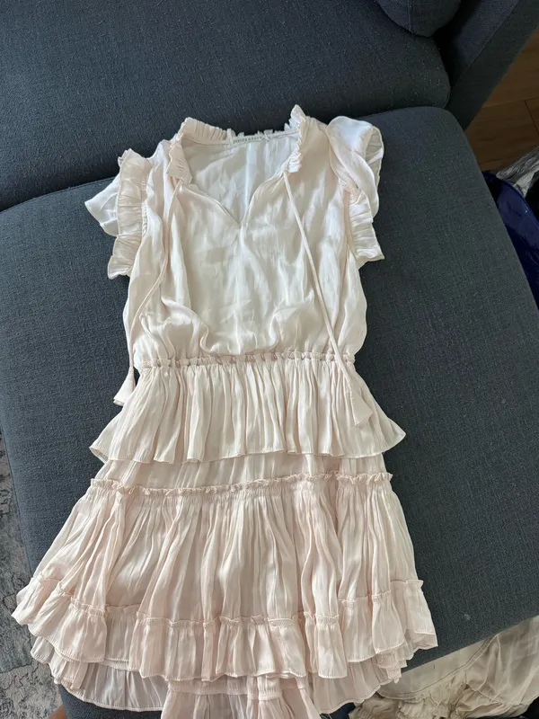 The Pants Store Mini White Ruffled Dress - Image 2