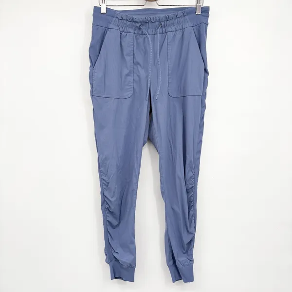 Lululemon Womens Water Drop Blue Beyond the Studio Ruched Athleisure Jogger 10 - Image 3