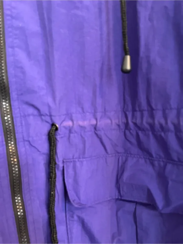 St. John's Bay dark Purple Hooded Windbreaker Y2K pockets - Image 5