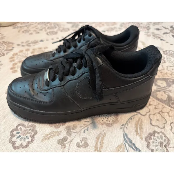 Nike Women's Air Force 1 '07 Low 'Triple Black' Size 10.5 - Image 3