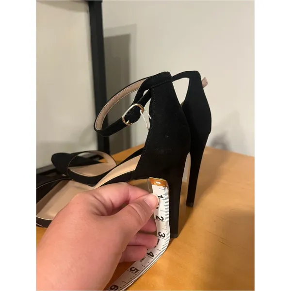 A New Day 3” Black Gillie Heels Size 10 NWT - Image 5