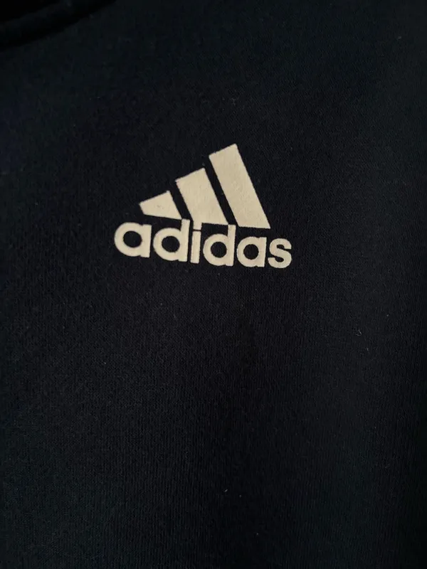 Adidas Navy Blue Hoodie - Image 2