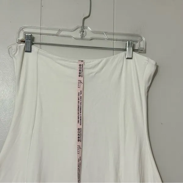 Oh Polly Brielle White Bandeau Bodycon Mini Dress Size 12 NWT - Image 13