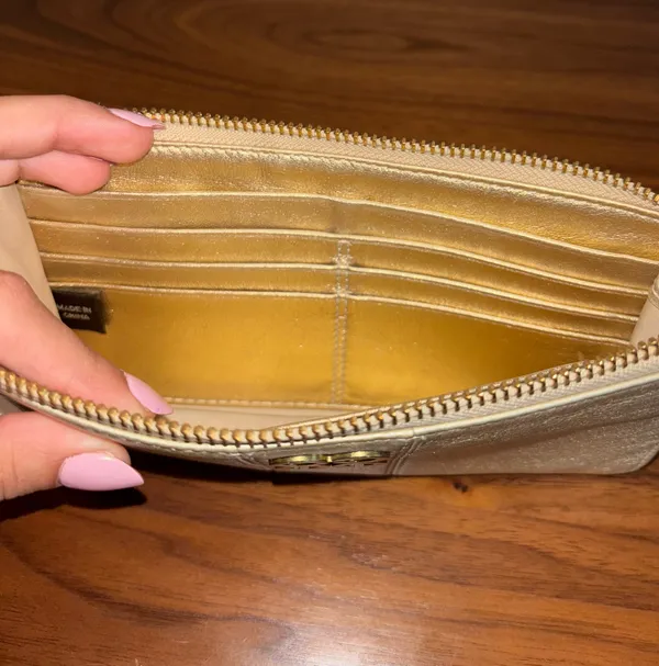 Coach Gold Wristlet - Image 4