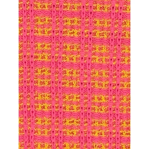 Free Assembly Pink Orange Textured Knit Mini Sweater Skirt Size Medium NWT‎ - Image 4