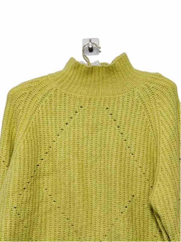 LINE the Label Women’s LongSleeve Ribbed Pointelle Mock Neck Cropped Sweater XS - Image 8