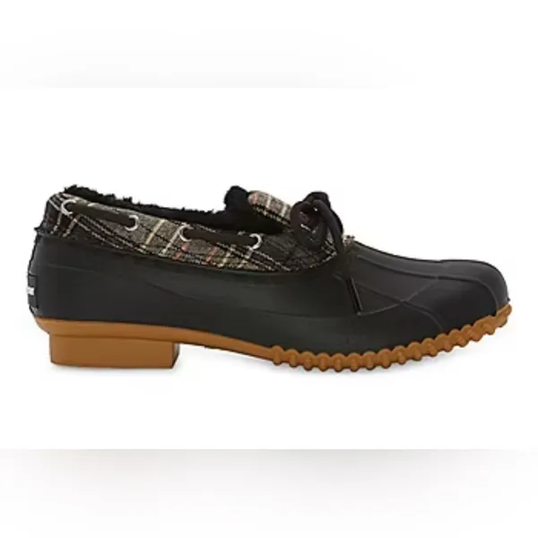 NWT St. John’s Bay Rockwell Black Rain Duck Boots Women’s Size 10 Memory Foam - Image 3