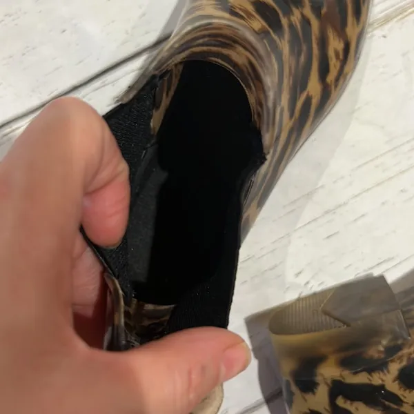 J. crew animal print short rain boots - Image 5