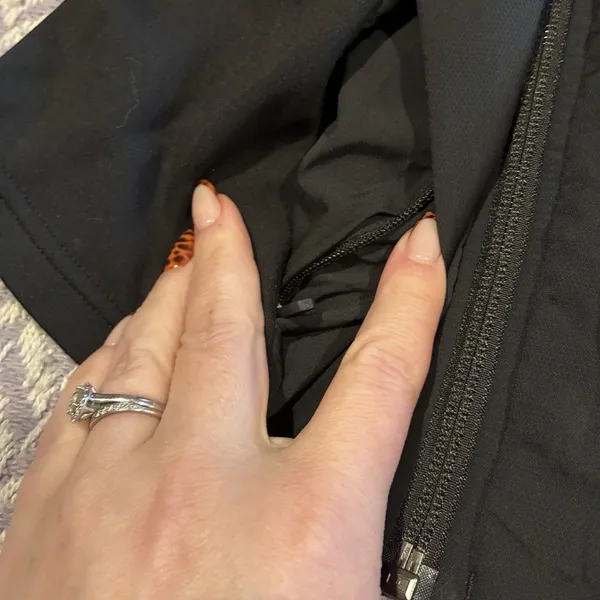 Lululemon Push Your Pace Jacket Size 6 Black Hiking -LW4BZFS BLK EUC - Image 13