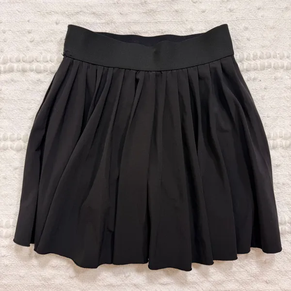 TnAction Aritzia Black Pleated Active Skort Built-in‎ Shorts Pockets 2XS - Image 2