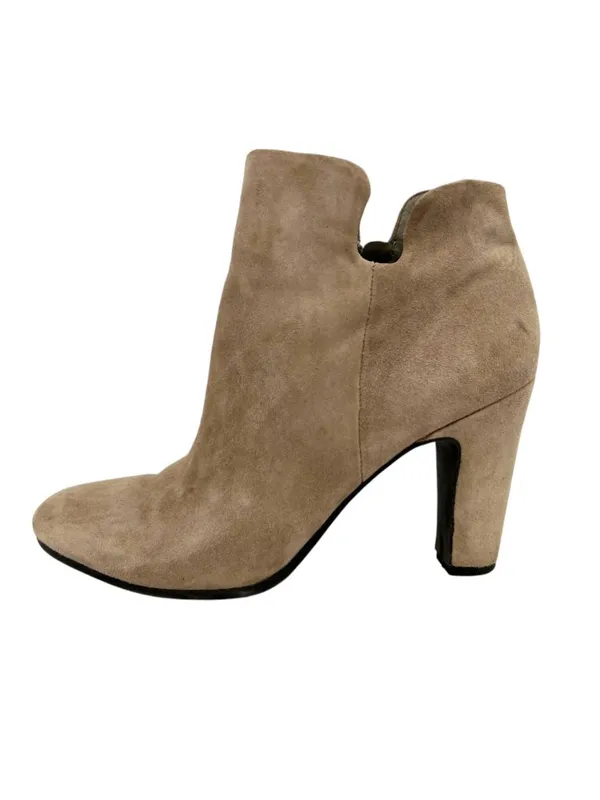 Sam Edelman Shelby Taupe Suede Heeled Ankle Booties Size 9 - Image 3