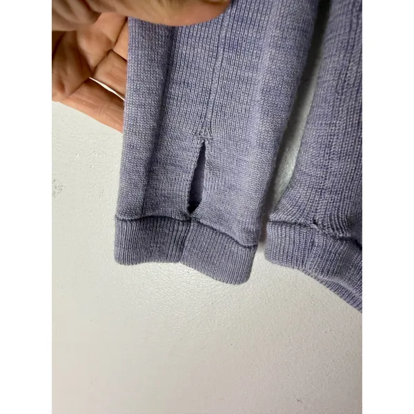 Lululemon merino wool long sleeve crew neck sweater blue purple size 6‎ - Image 4