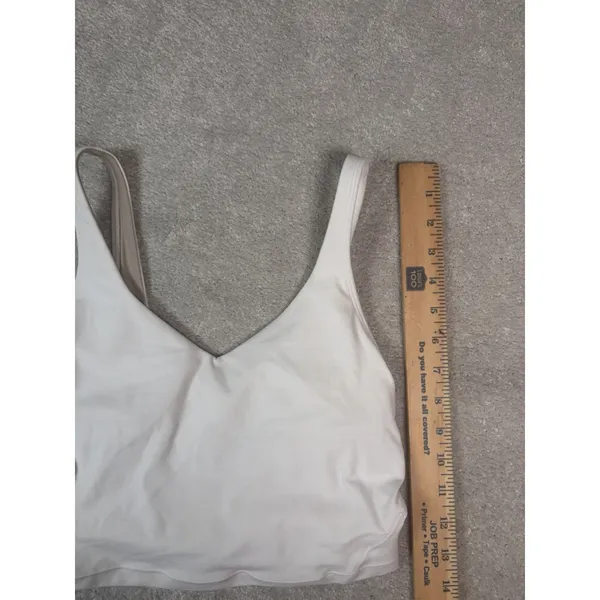 Lululemon Align Tank White Size 4 Built In Bra - Image 7