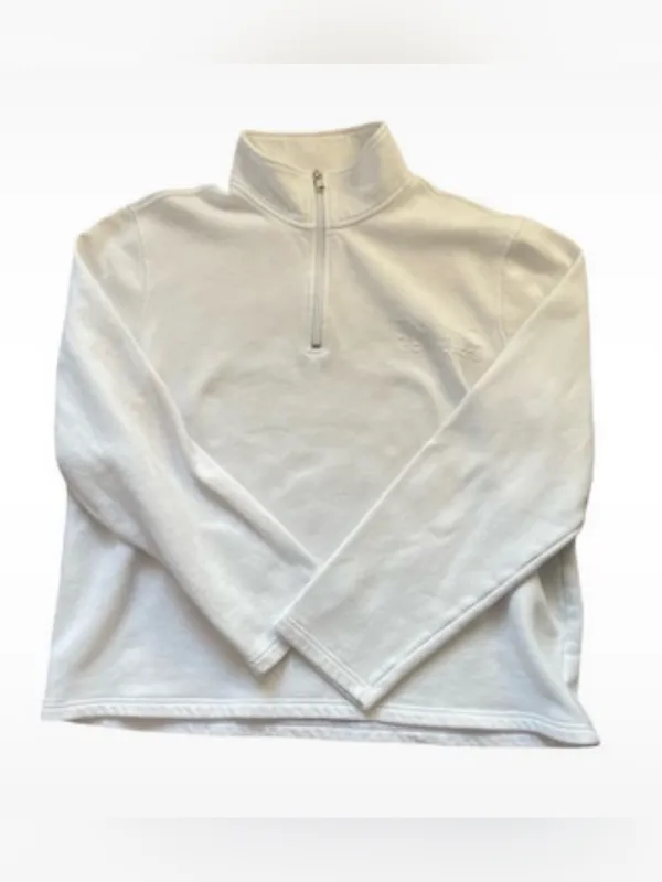 Michael Kors White Quarter Zip Pullover Sweatshirt Women’s - Image 3