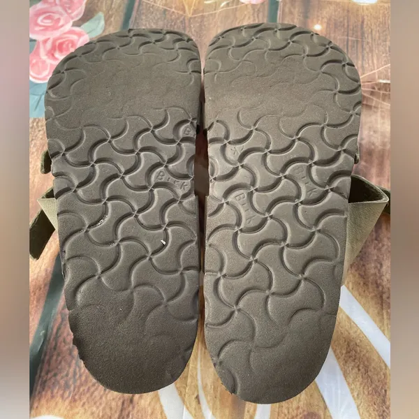 Birkenstock Olive Double Strap Sandals - Image 8