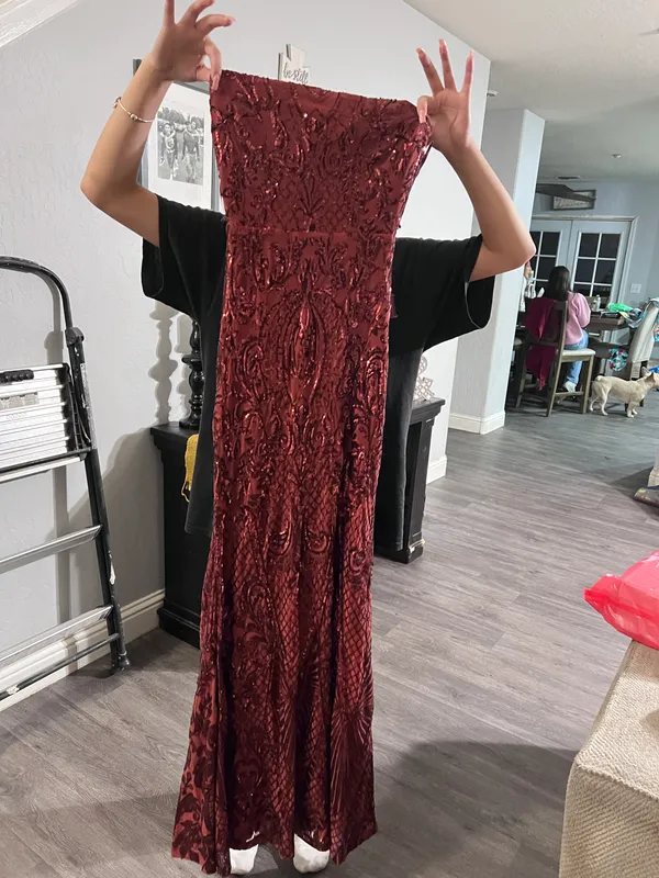 Windsor Rust Sequined Dress - Image 2