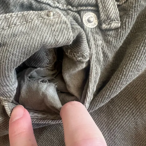 Zara Olive Green Carpenter Jeans - Image 10