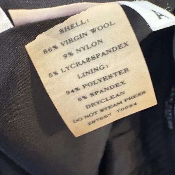 Ann Taylor Virgin Wool Blend Dress Pants Size 6P‎ Black - Image 7