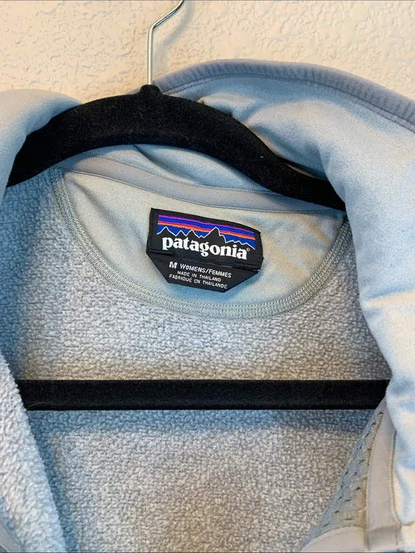 Patagonia women’s grey zip up sz M outdoor nursing camping hiking PE teacher * - Image 2