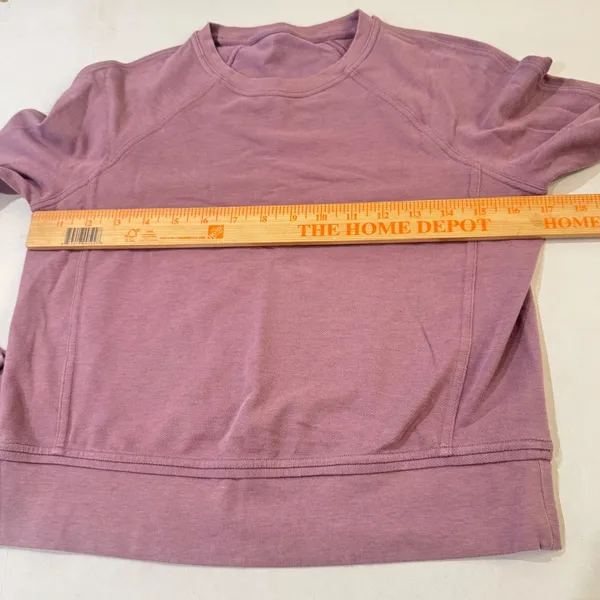 Lululemon Every Movement Cropped Crew Sweatshirt‎ Womens 2 Mauve Athleisure - Image 8