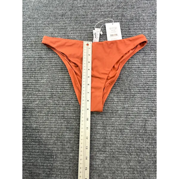 Andie Swim The Symi Bottom Cedar Orange Ruched Cheeky Bikini Bottom AB431 Small - Image 5