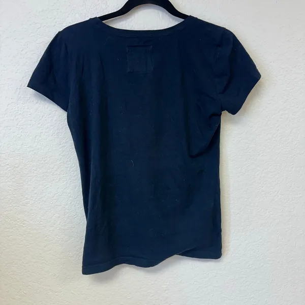 Y2k Abercrombie Peace Love Moose graphic tee navy - Image 5