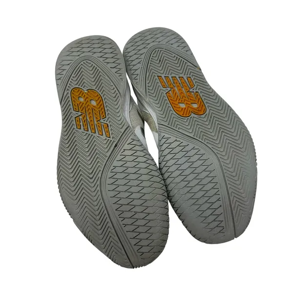 New Balance Size 7‎ Sneakers White Gray Lace Up Running Jogging Exercise Gym - Image 5