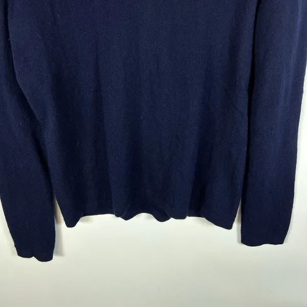 Lauren Ralph Lauren Merino Wool Cashmere Angora‎ Rabbit Sweater Size L Blue Soft - Image 4