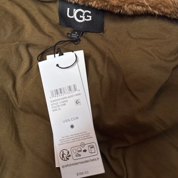 NWT Ugg Marlene Sherpa Jacket Heritage Braid  - Image 4