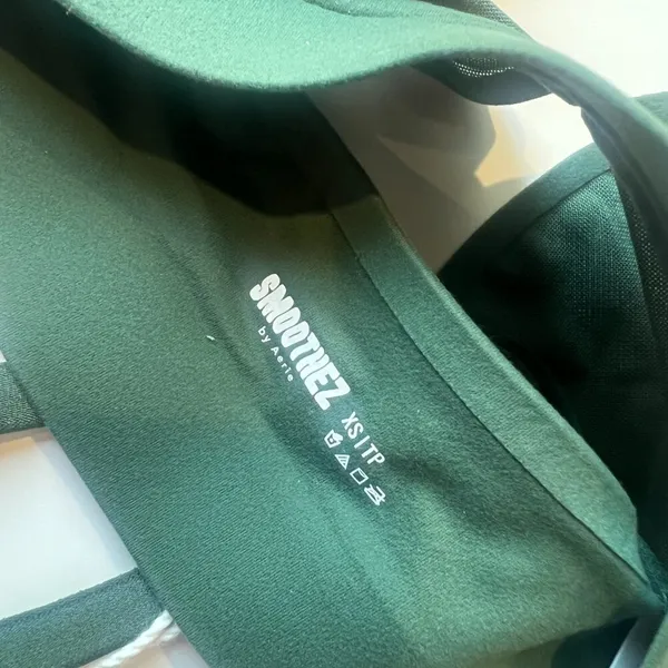NWT Aerie Smoothez Mesh Triangle Bralette Bra Green Size XS NEW - Image 8