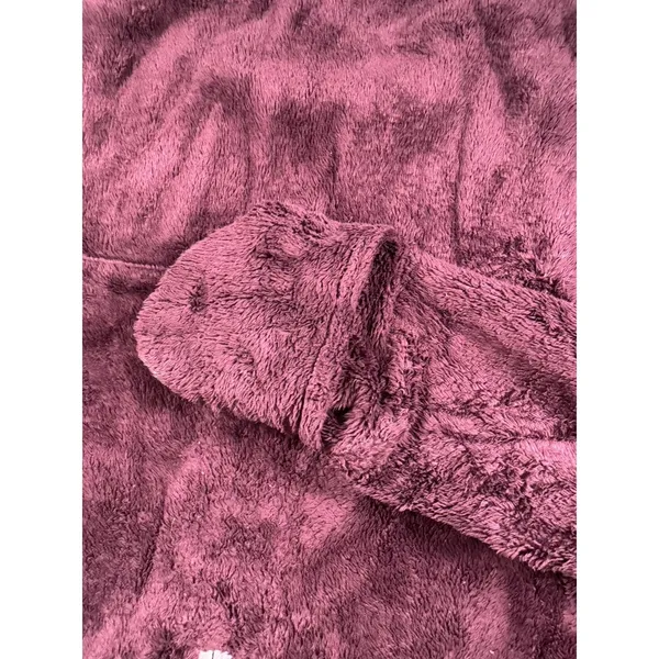 The North Face Women's Small Sherpa Fleece Pullover Sweater Purple 1/4 Zip‎ Soft - Image 4
