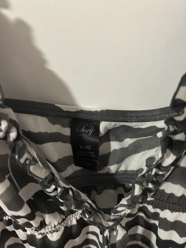 Animal Print Mini Dress Gray - Image 4