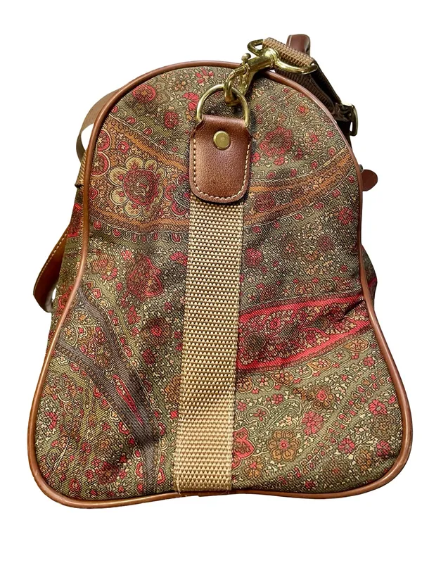 Vintage Diane Von Furstenberg Paisley Tapestry Weekender Overnight Duffel Bag - Image 13