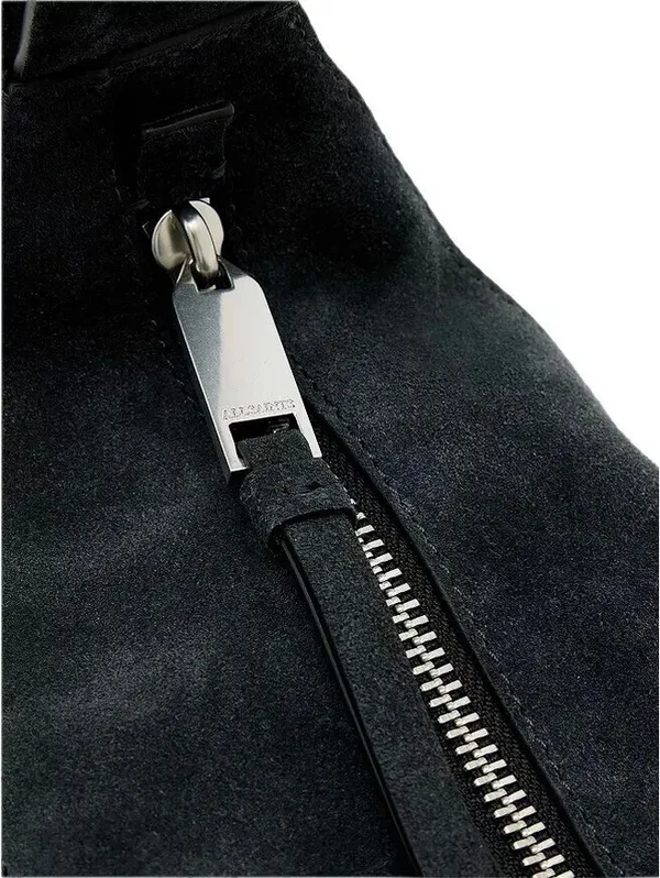AllSaints Luna Suede Crossbody Bag NWT Ink Blue - Image 2