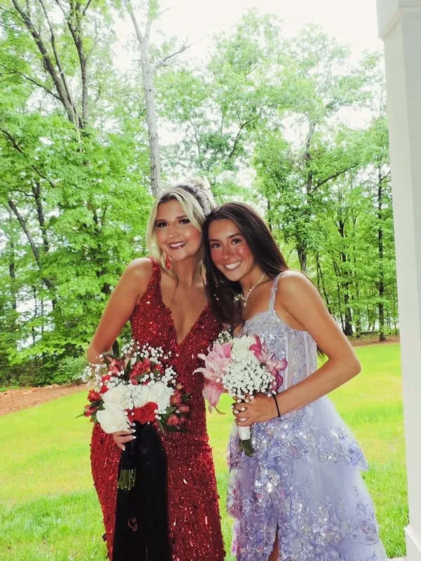 Red Sherri Hill Prom Dress - Image 4