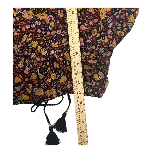 Anthropologie Womens Size-S Bohemian Floral Pauline Balloon Sleeve‎ Blouse - Image 10