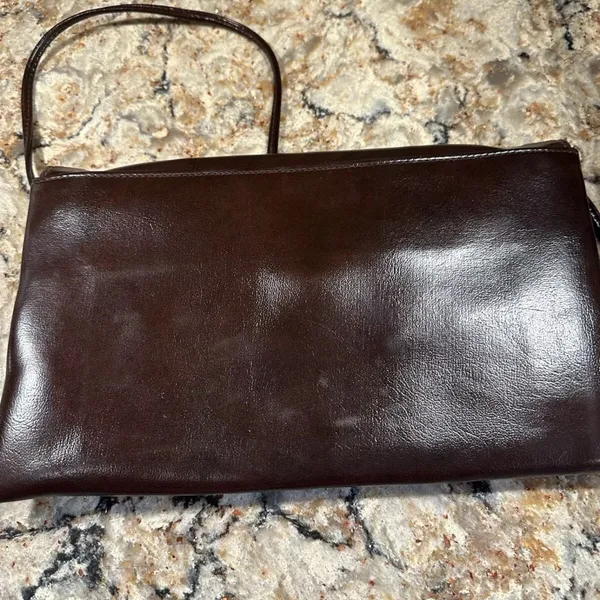 Vintage Purse With Mirror Clutch~Gold hardware~70’s Retro~Rome On Snap - Image 6
