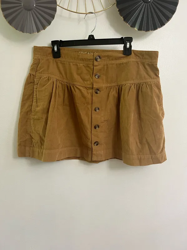 American Eagle Super High-Rise Tiered Corduroy Mini Skirt - Image 8