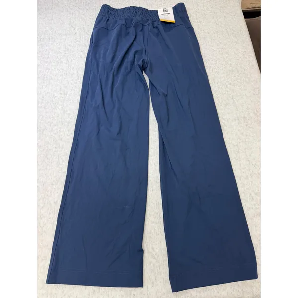 Members Mark Womens Travel‎ Wide Leg Pant Navy Blue Size Medium NWT - Image 4