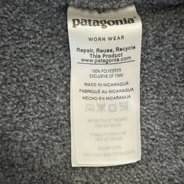 Patagonia Synchilla Snap-T  Fleece Gray Pullover Jacket - Image 5