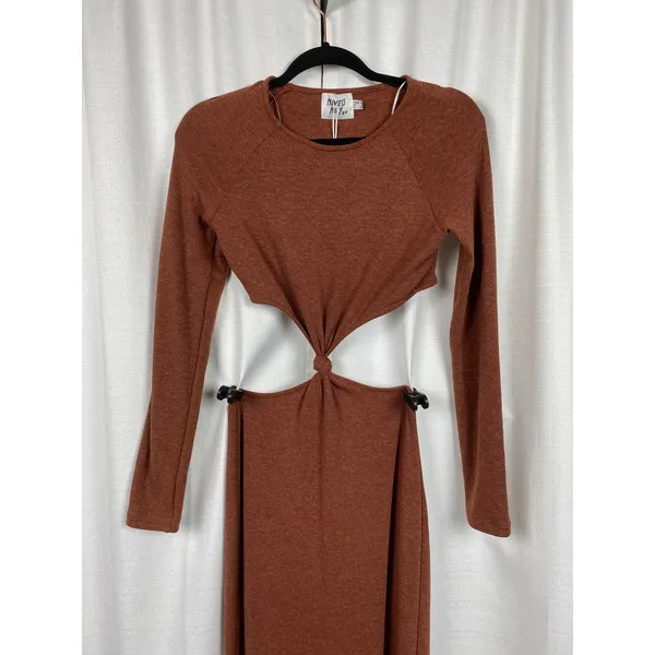 Princess Polly Brown Luca Long Sleeve Maxi Dress Sz.US6 NWT - Image 6