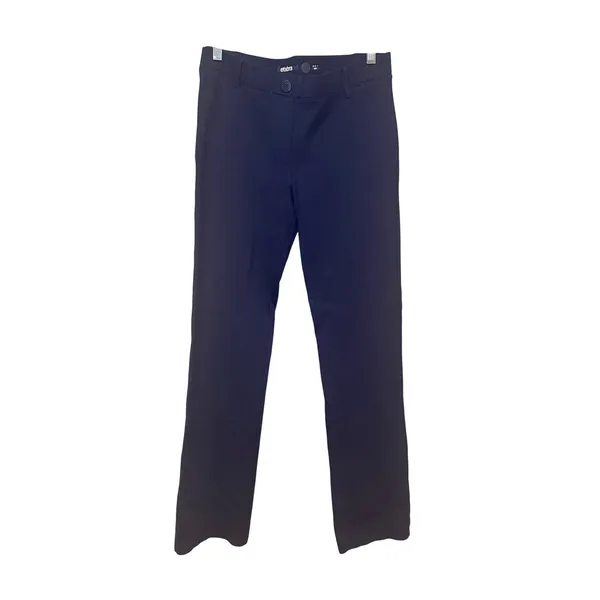 Betabrand Class DPYP Dress Pant Yoga Pant Straight Navy Blue W0076 Size Small - Image 2