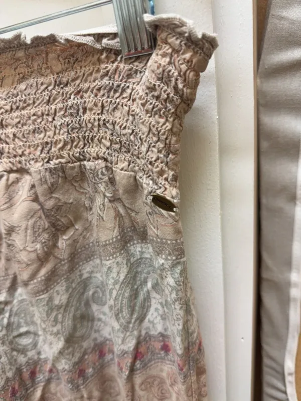 O'Neill Women's Size L Paisley Print Smocked Waist Wide Leg Pants - Image 3
