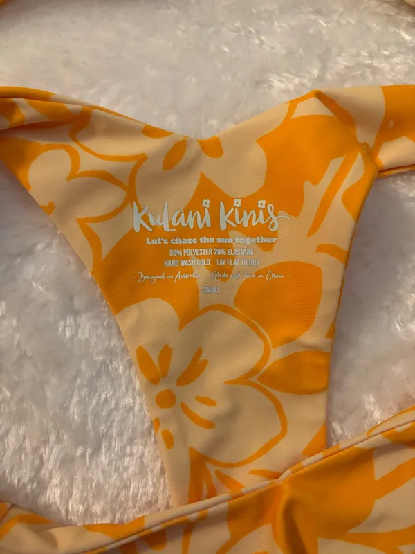 Kulani Kinis Bikini Set Orange - Image 3