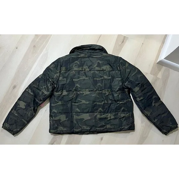 Juicy Couture NWT Women Small Camo Moto Puffer Jacket Fall Vintage Retro Y2K - Image 8