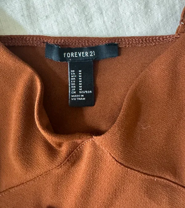 Forever 21 Brown Spaghetti Strap Bodysuit - Image 5