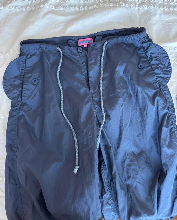 Navy Parachute Pants - Image 5